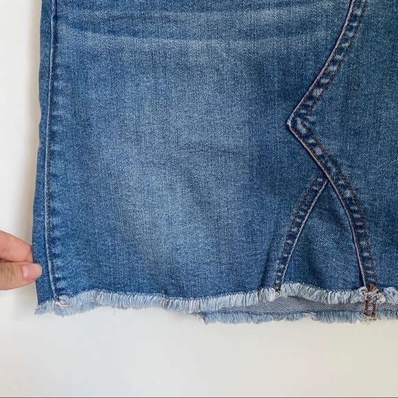 J. Crew Frayed Hem Denim Mini Skirt - Picture 5 of 15